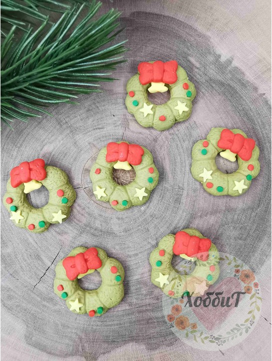 Кабошон "Пряник" (оливковый)